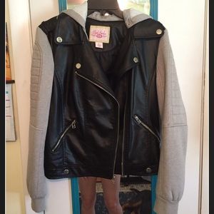 Large Faux leather jacket